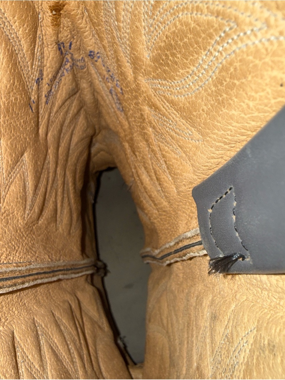 Palomino Men's Grey Western Cowboy Boots - Classic Embroidered Shaft - Picture 8 of 13